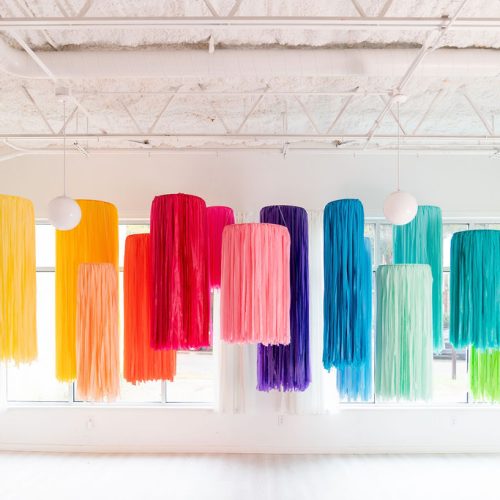Custom Fringe Ceiling Chandeliers