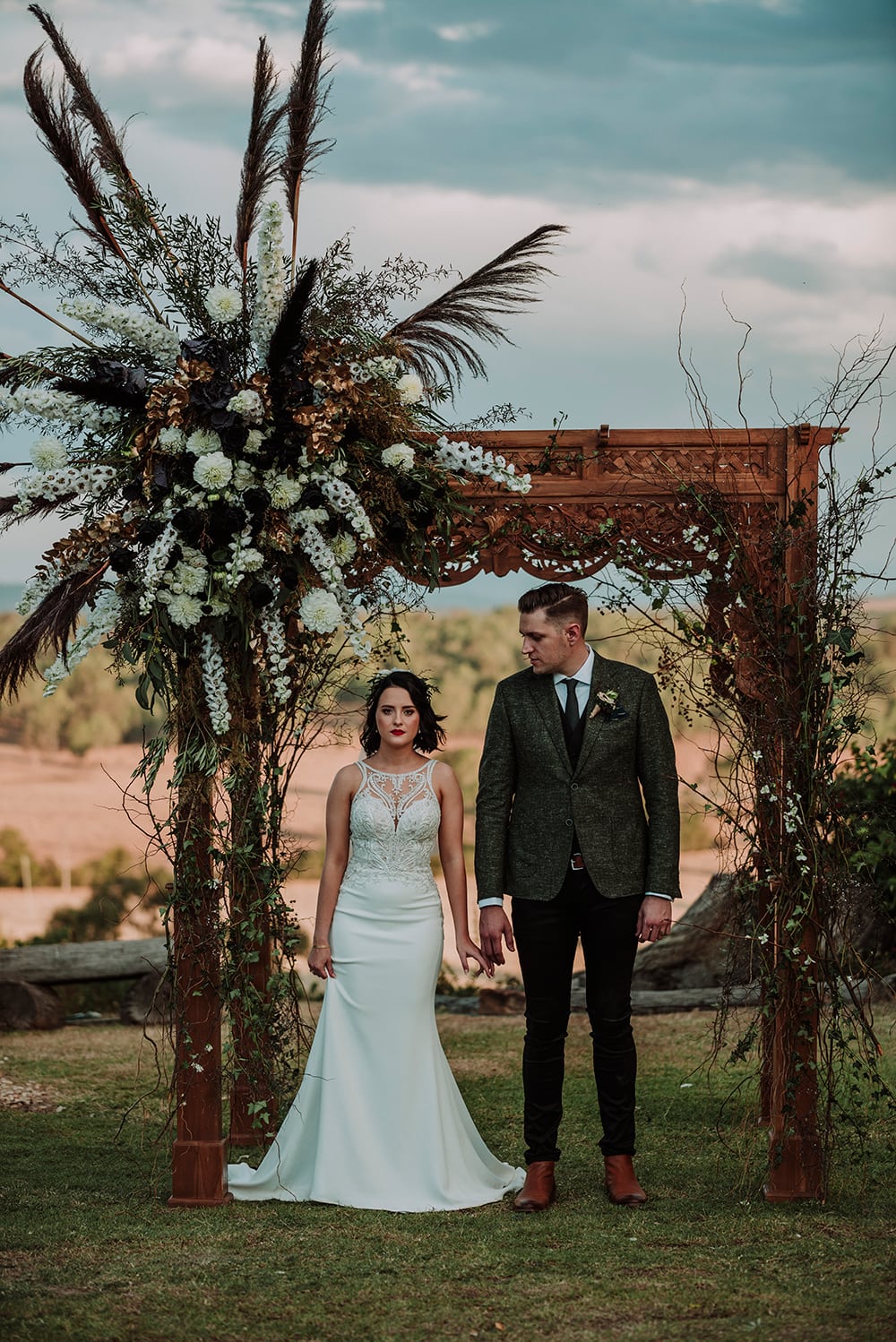 Striking Black & Forest Green Wedding Inspiration | Photography: New Black Studios