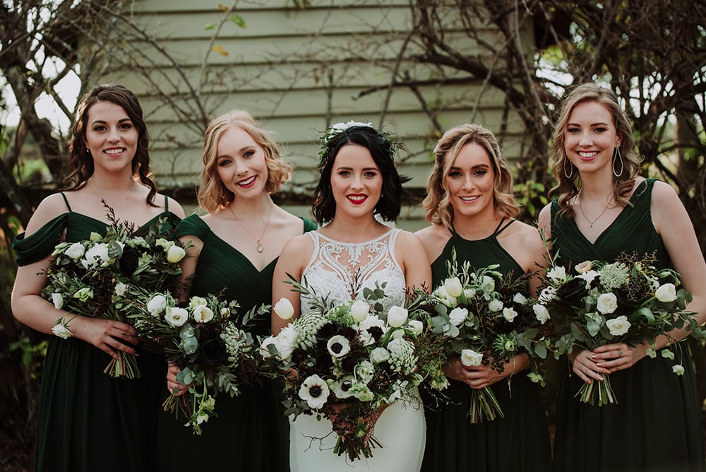 Striking Black & Forest Green Wedding Inspiration | Photography: New Black Studios
