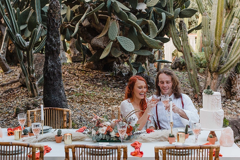 Burnt Orange Boho Desert Wedding Inspiration | Chasing Moments Photography