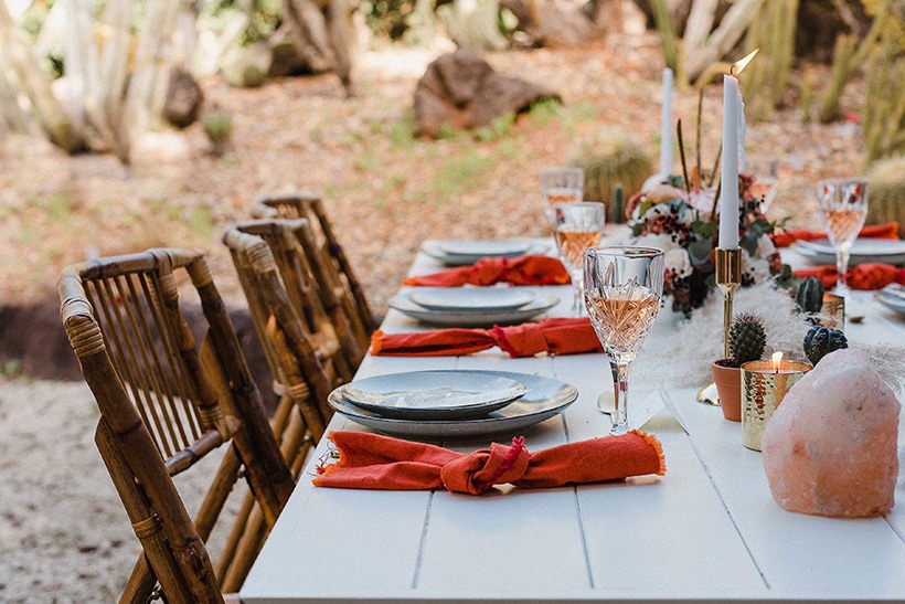 Burnt Orange Boho Desert Wedding Inspiration | Chasing Moments Photography