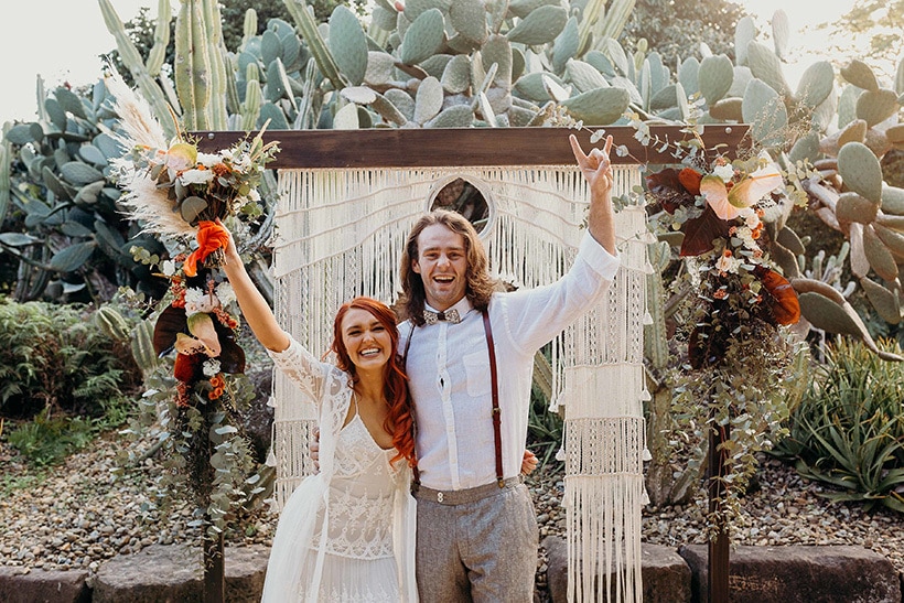 Burnt Orange Boho Desert Wedding Inspiration | Chasing Moments Photography 