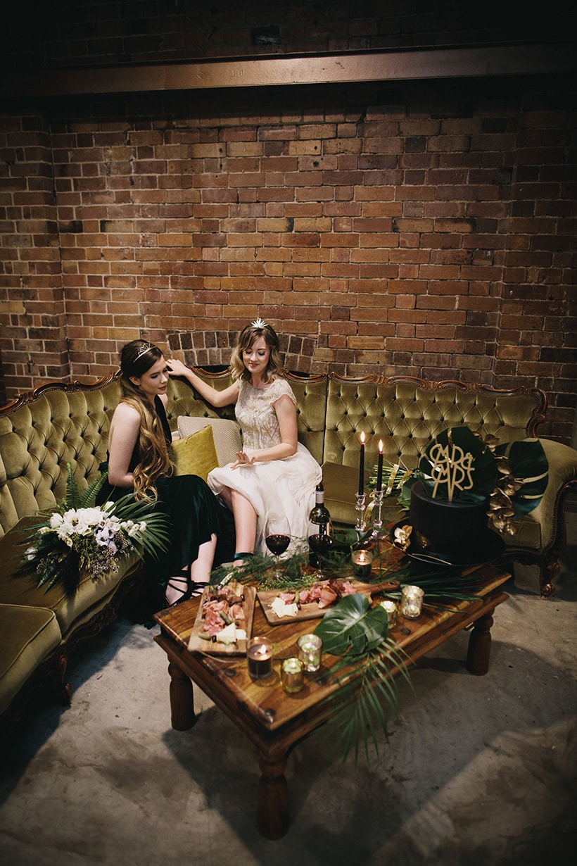 Emerald Art Deco Wedding Inspiration | Ode Studios