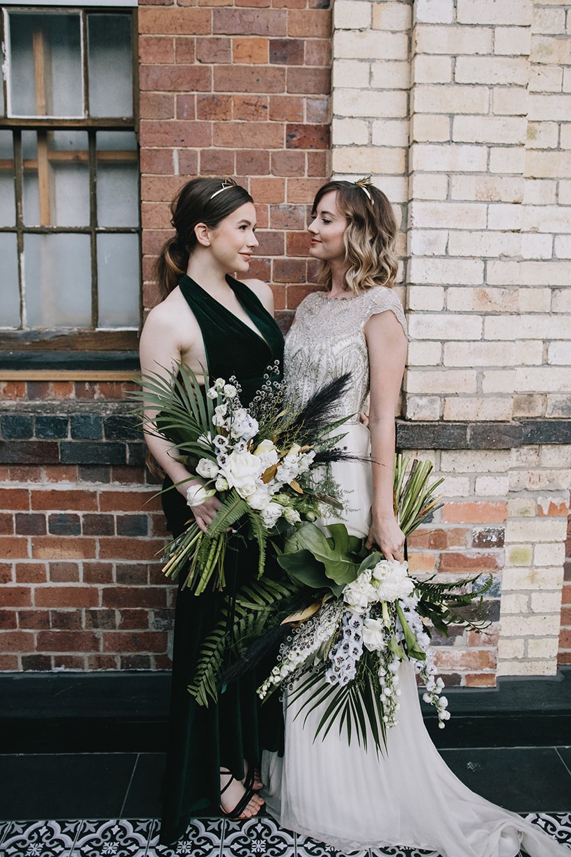 Emerald Art Deco Wedding Inspiration | Ode Studios