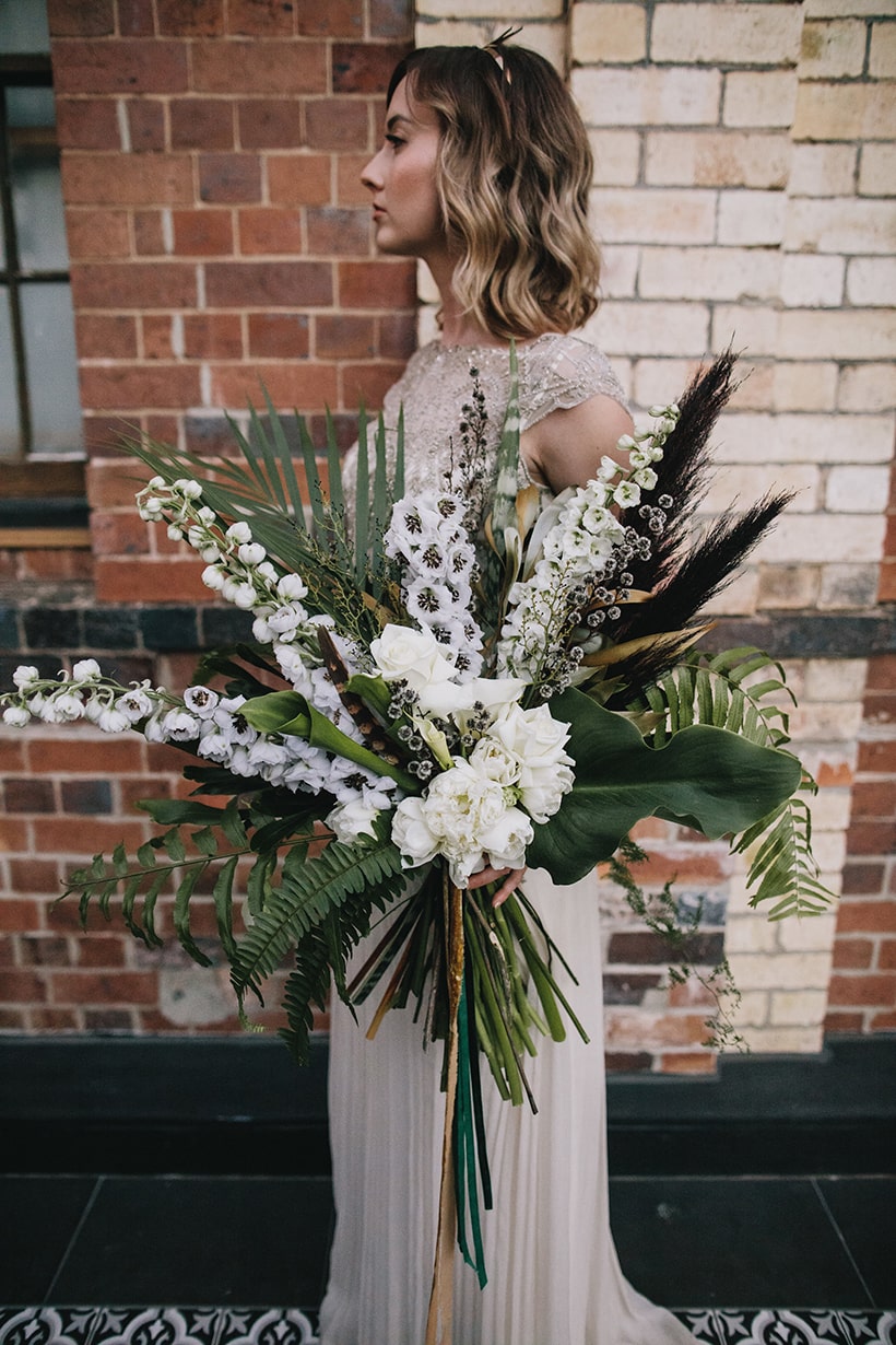 Emerald Art Deco Wedding Inspiration | Ode Studios