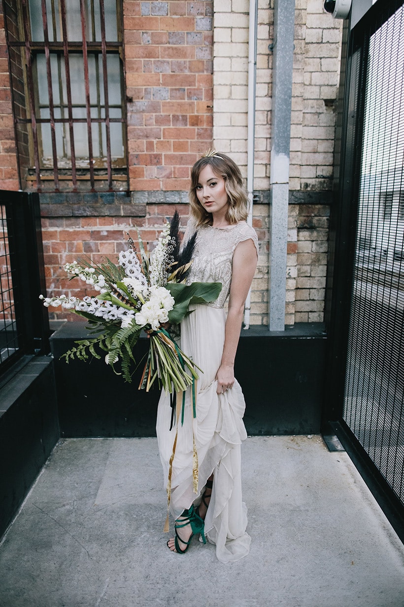 Emerald Art Deco Wedding Inspiration | Ode Studios