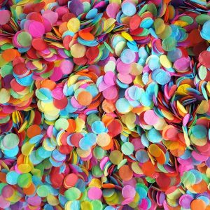 Biodegradable Bright Rainbow Bulk Wedding Confetti
