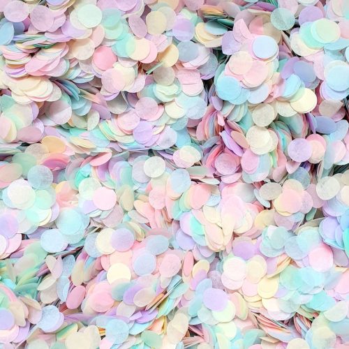 Biodegradable Pastel Rainbow Confetti