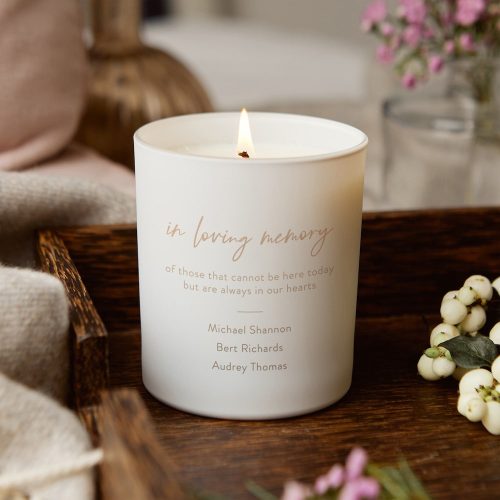 Personalised Wedding Memorial Candle
