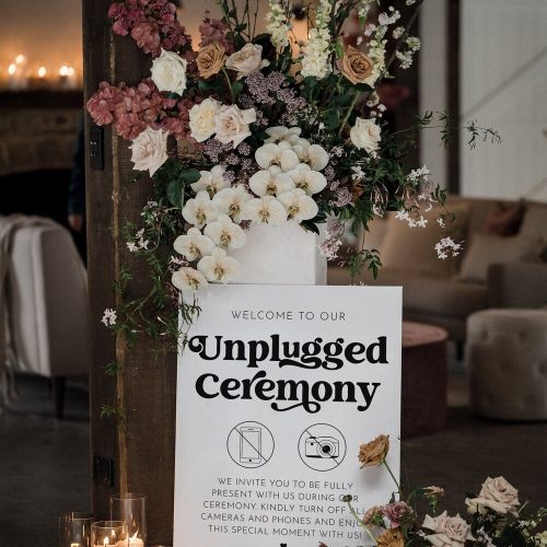 Unplugged Wedding Ceremony Sign Template
