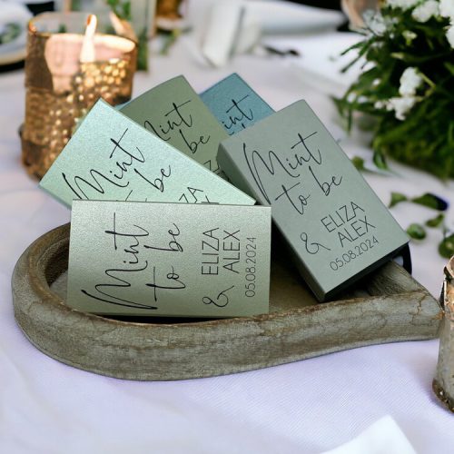 "Mint To Be" Tic Tac Personalized Wedding Favors