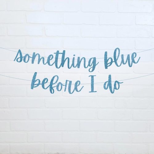 "Something Blue Before I Do" Bridal Shower Party Banner