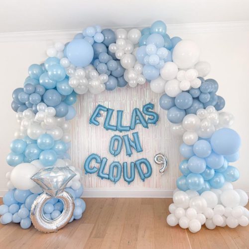 "She's On Cloud 9" Bridal Shower Balloon Garland Kit