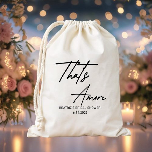Personalized "That's Amore" Bridal Shower Favor Bags