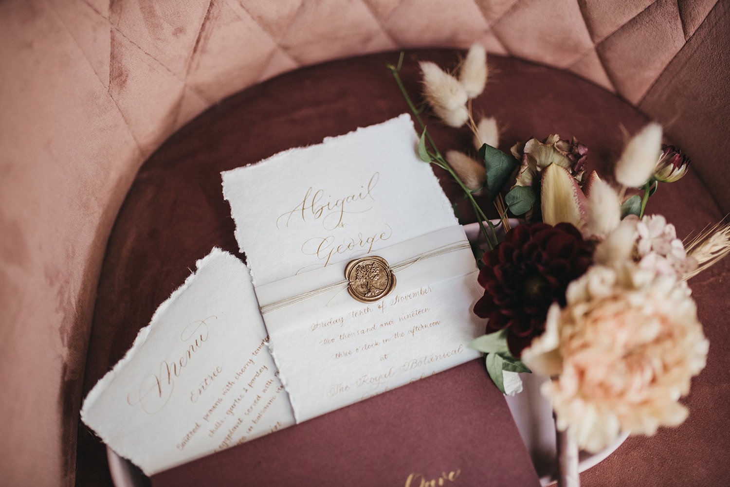 Industrial Chic Wedding Inspiration in Berry Hues | Photography: Loop Studios