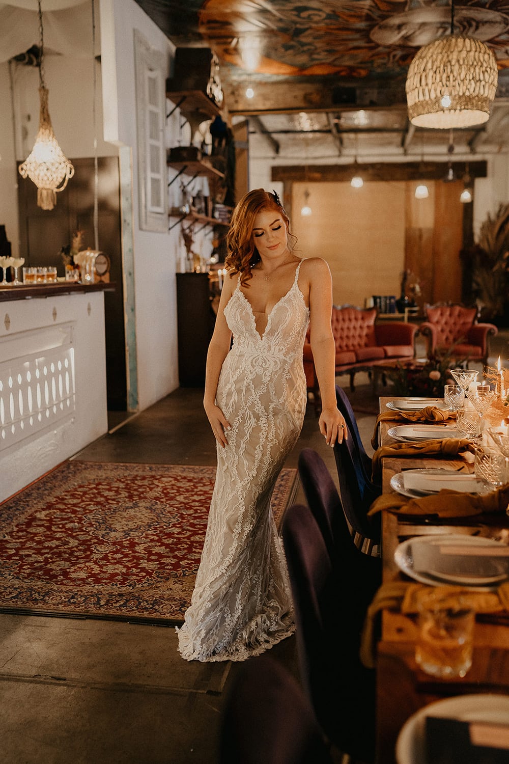 Intimate Modern Wedding Inspiration in Rust, Stone & Black | Photography: Doe and Deer Photography