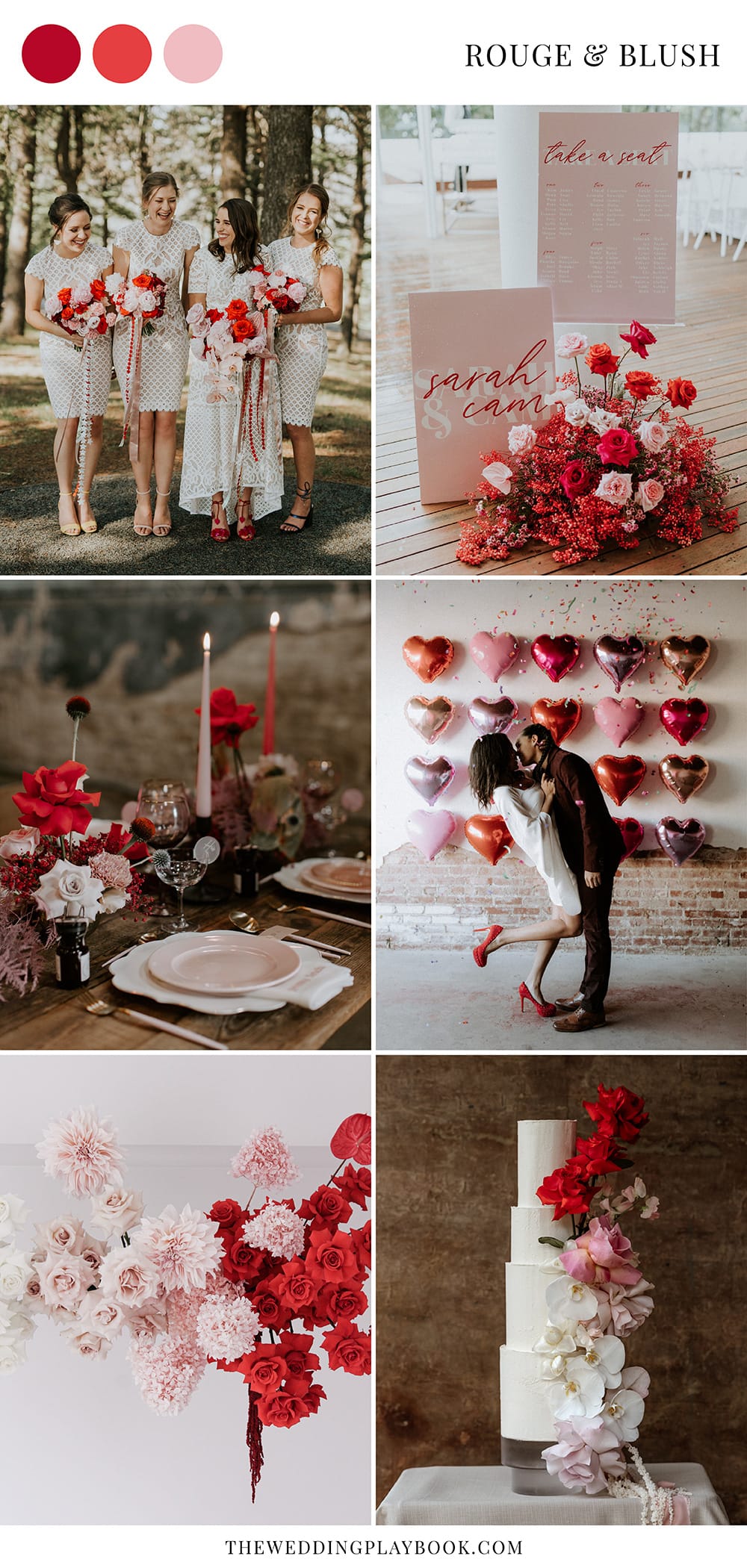 Modern Red & Pink Wedding Ideas