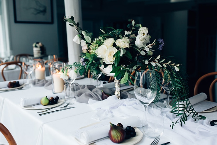 Modern Restaurant Wedding Inspiration in Mint and Lavender | Figtree Wedding Photography