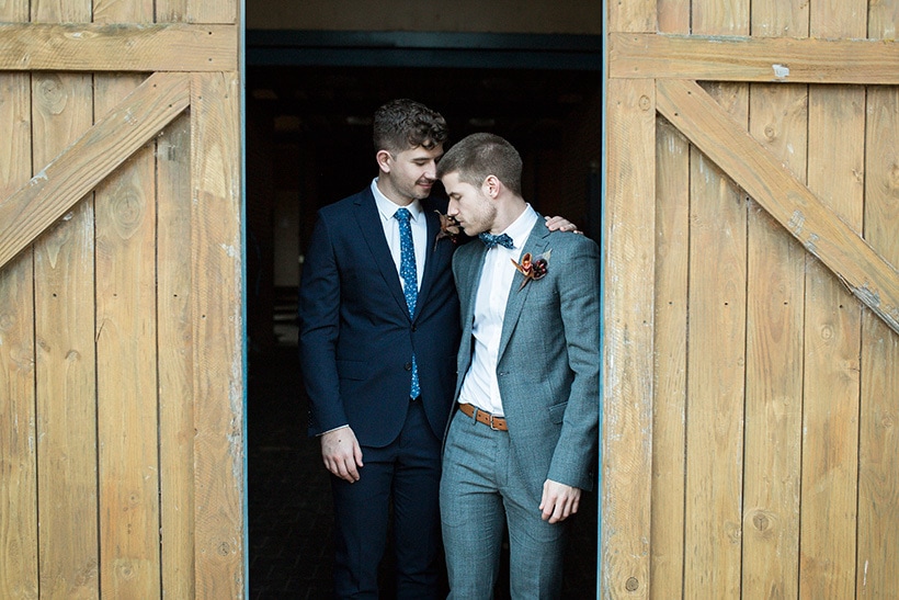 Modern Rustic Wedding Inspiration in Moody Blue & Copper | Jasmine Skye Photography