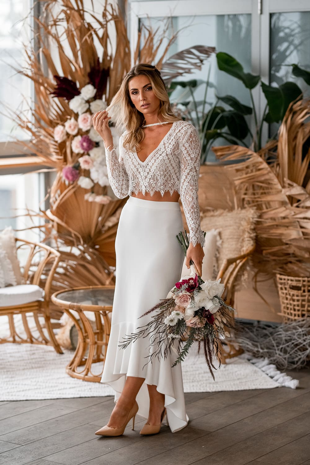 Natural Boho Beach Wedding Inspiration | Photography: Michael Boyle Photography