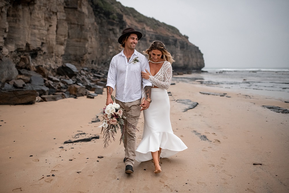 Natural Boho Beach Wedding Inspiration | Photography: Michael Boyle Photography