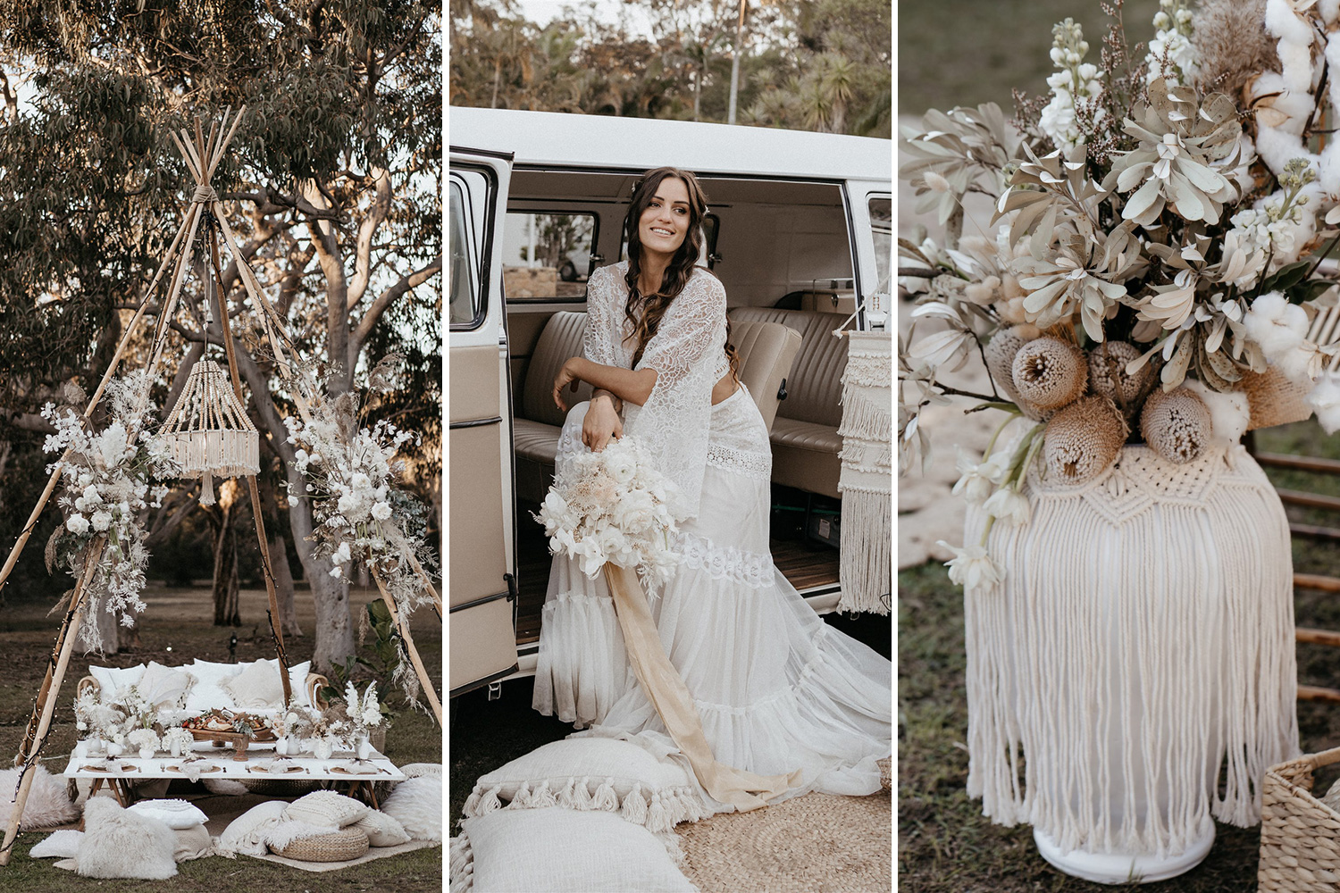 Outdoor Festival Bohemian Wedding Inspiration | Photography: Shae Estella Photo