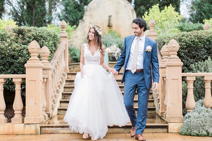 Pastel Vintage Garden Wedding Inspiration | Moments Photography