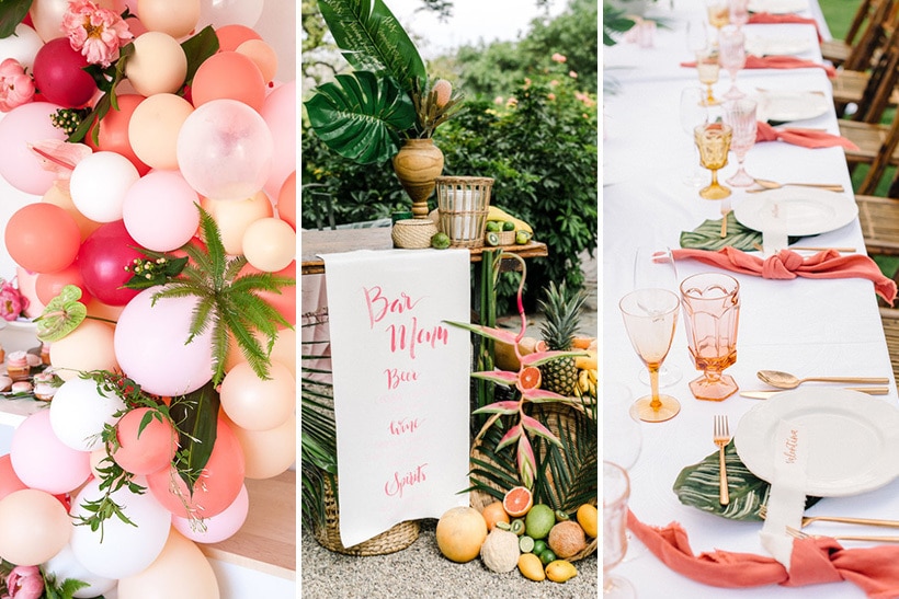 Tropical Coral Wedding Inspiration