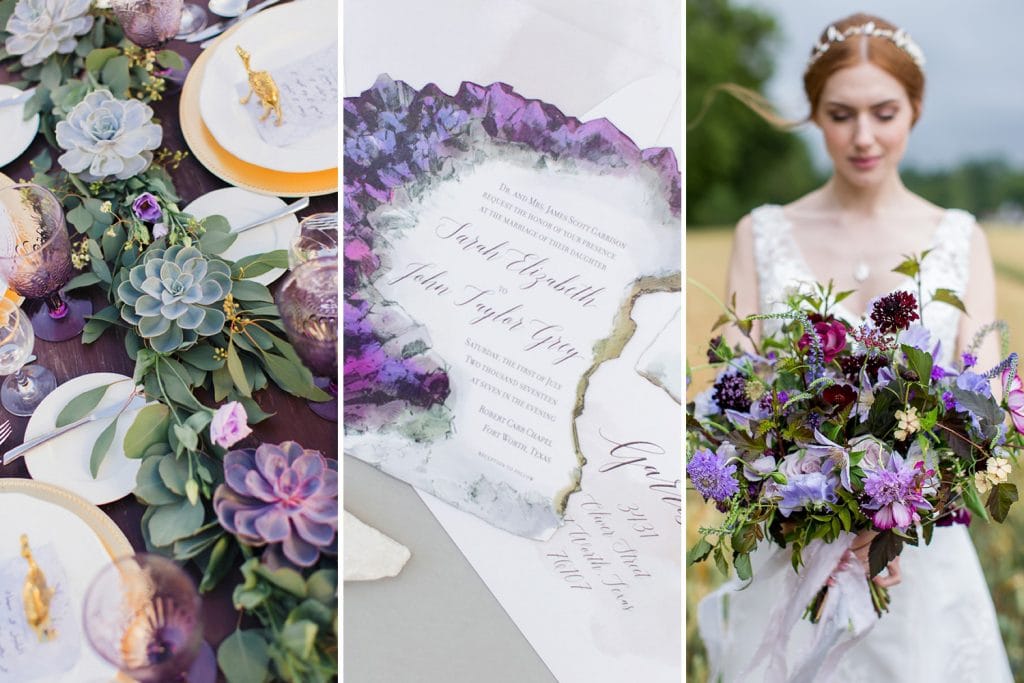 Ultra Violet, Navy & Gold Wedding Inspiration
