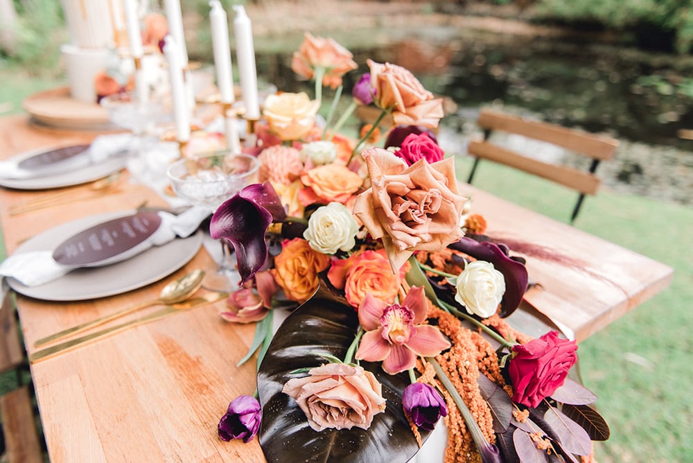Violet Sunset Wedding Inspiration | Photography: Joy Philippe Photography