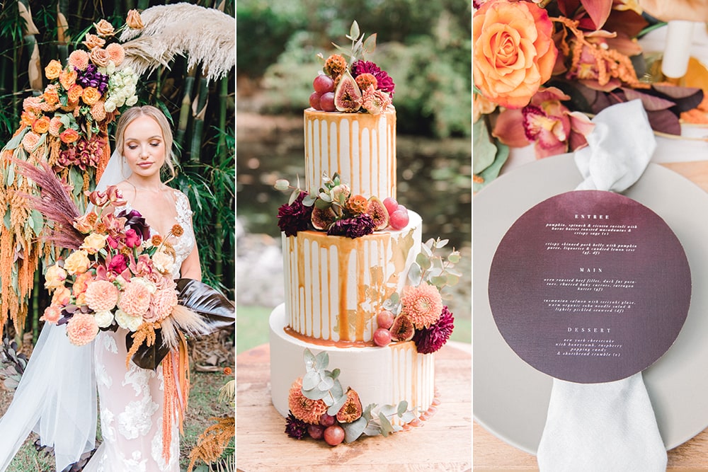 Violet Sunset Wedding Inspiration | Photography: Joy Philippe Photography