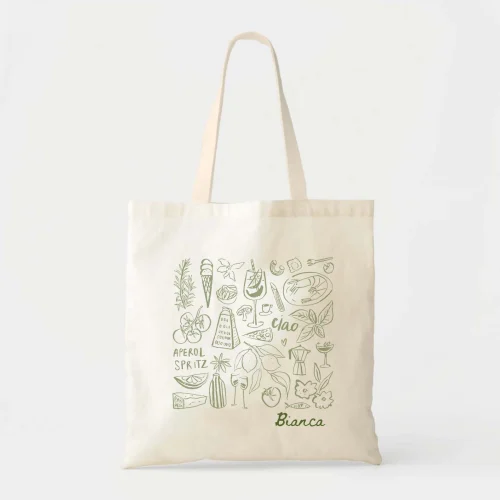 Personalized "Thats Amore" Bridal Shower Canvas Tote